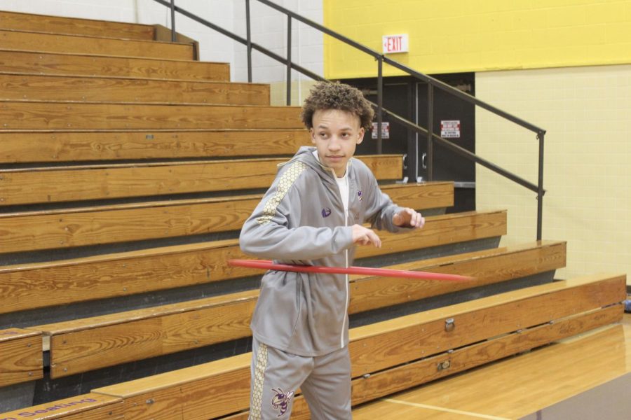 Junior Adair Artis- winner of hula hoop contest