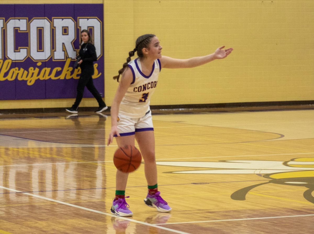 Hannah Stimer running the point guard position
