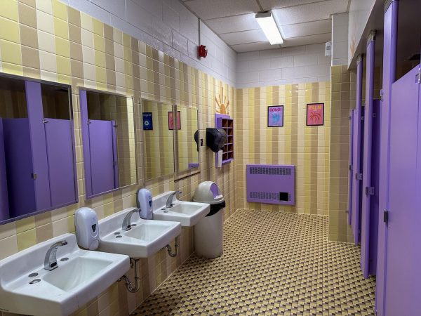 Girls renovated restroom
