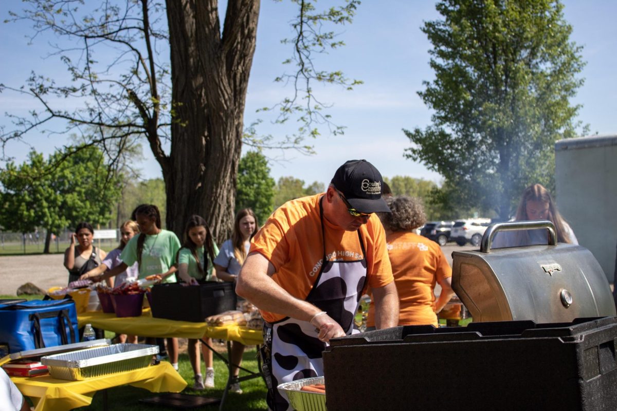 Mr. Couling on the grill