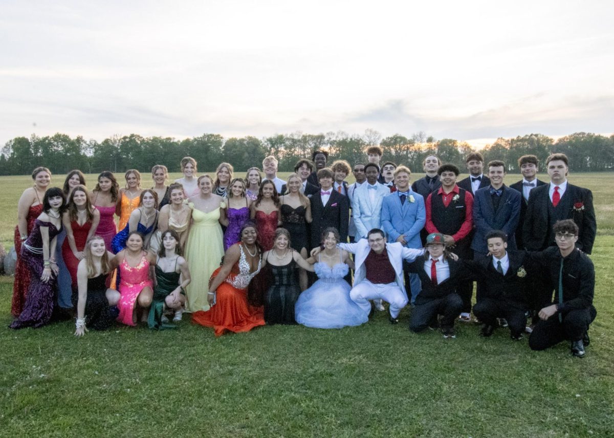 The senior class who attended with their dates.