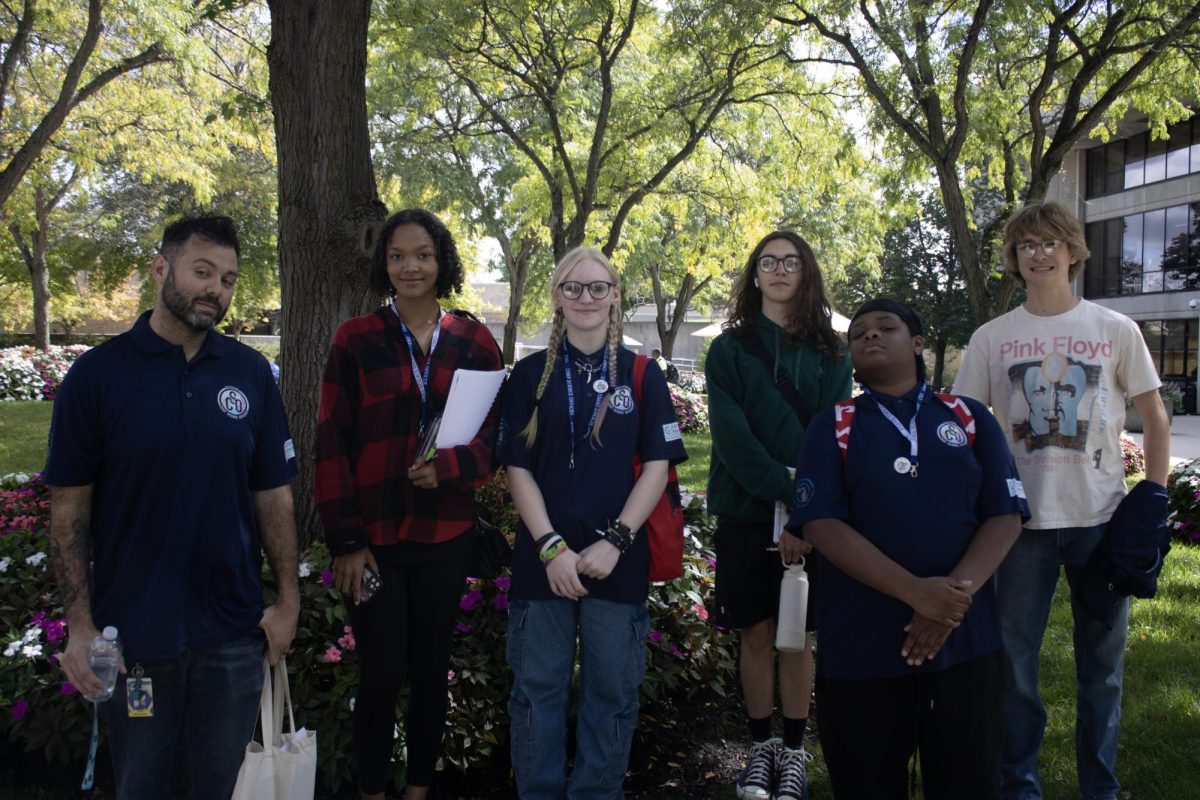 Left to right: Mr. Simmons, Rihanna Turner, Dakota Hamilton, Brayden Grindall, Dominc Sanders, and Maddox Hutchinson 