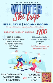 Sign up for the ski trip!