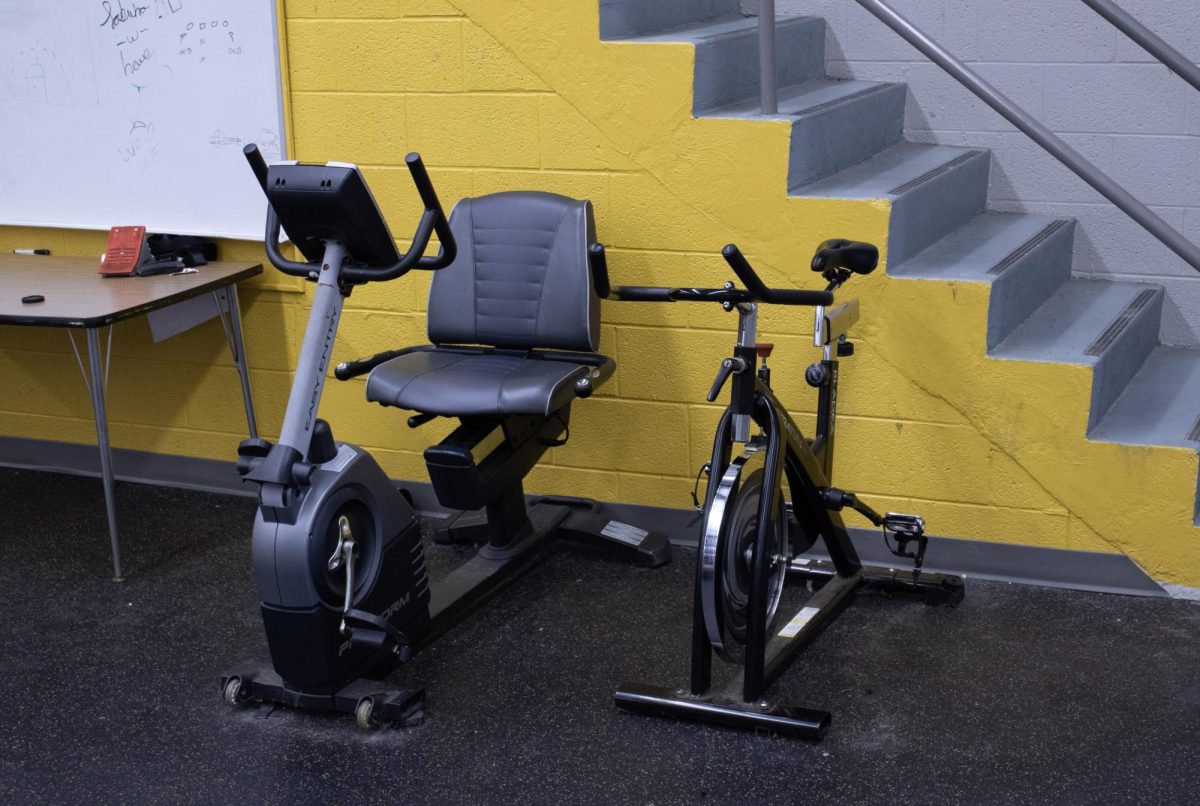 The Cardio equipment in the weight room.