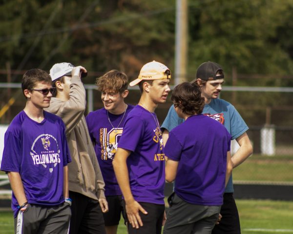 Senior Boys at Homecoming Pep Rally 