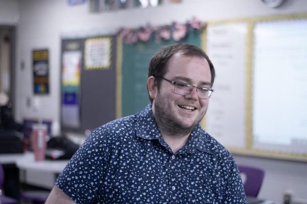 Mr. Yocum in class 