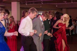 Students dancing the night away.