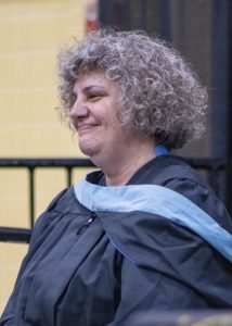 Mrs. Couling at graduation. 