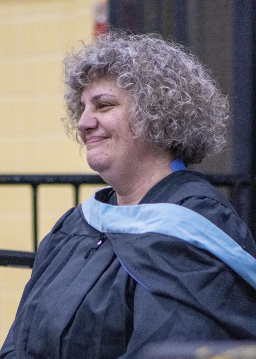 Mrs. Couling at graduation. 