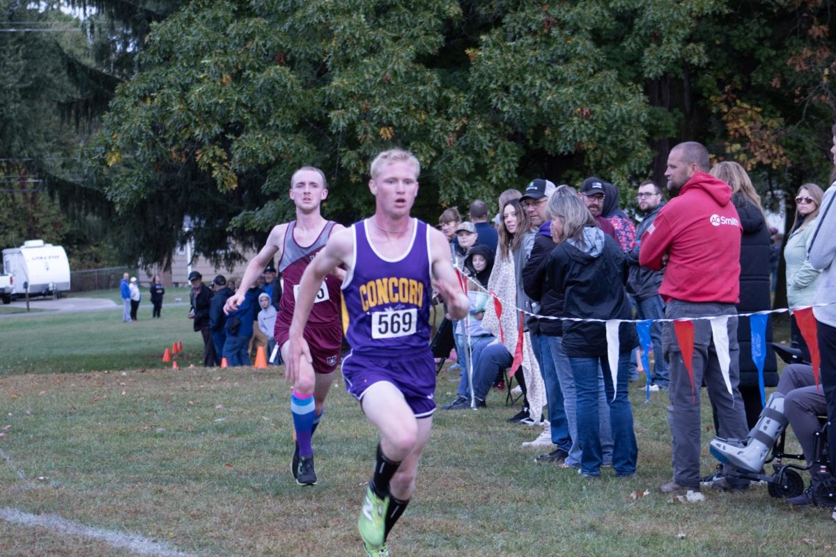 Paul running cross country his senior year