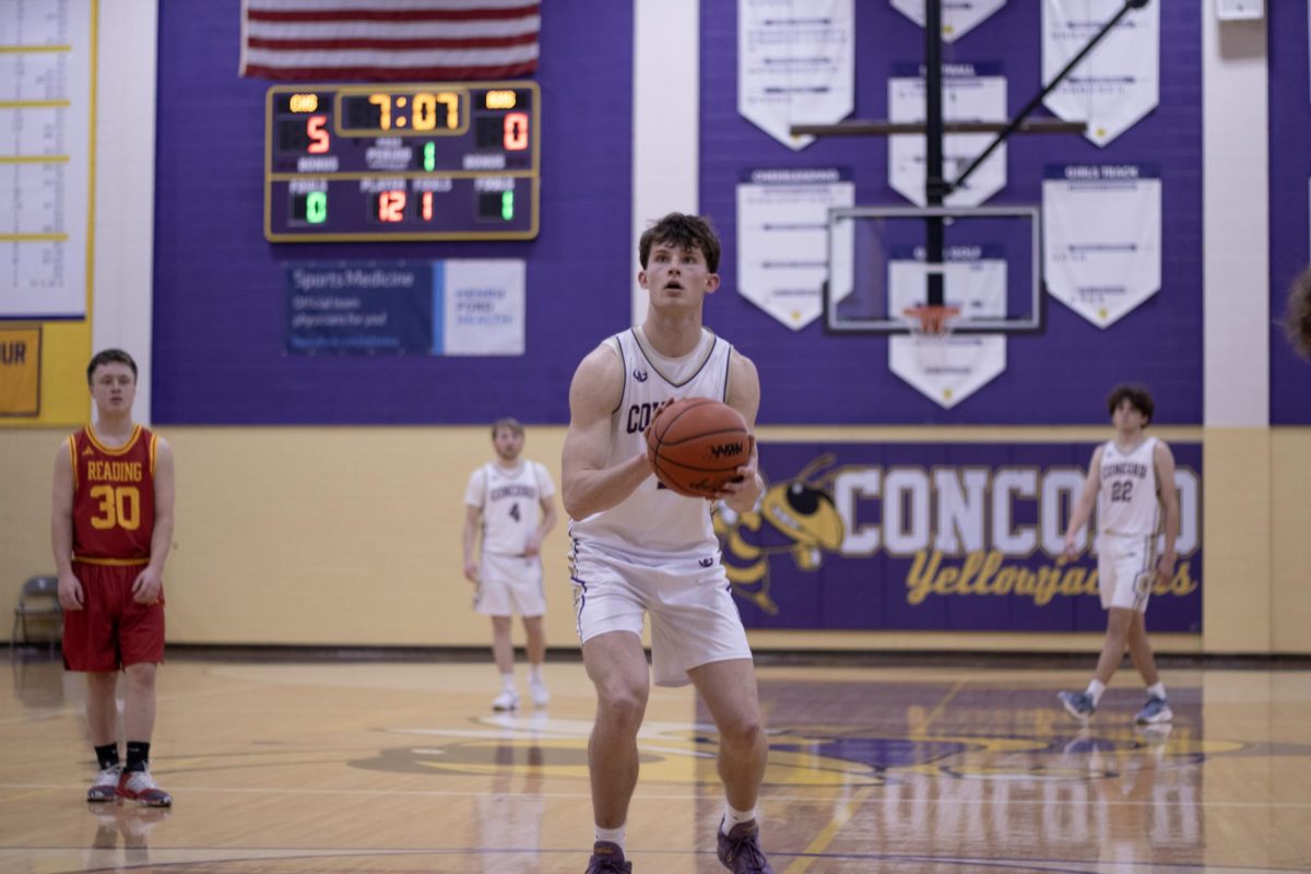 Connor Stevens shooting a free throw
