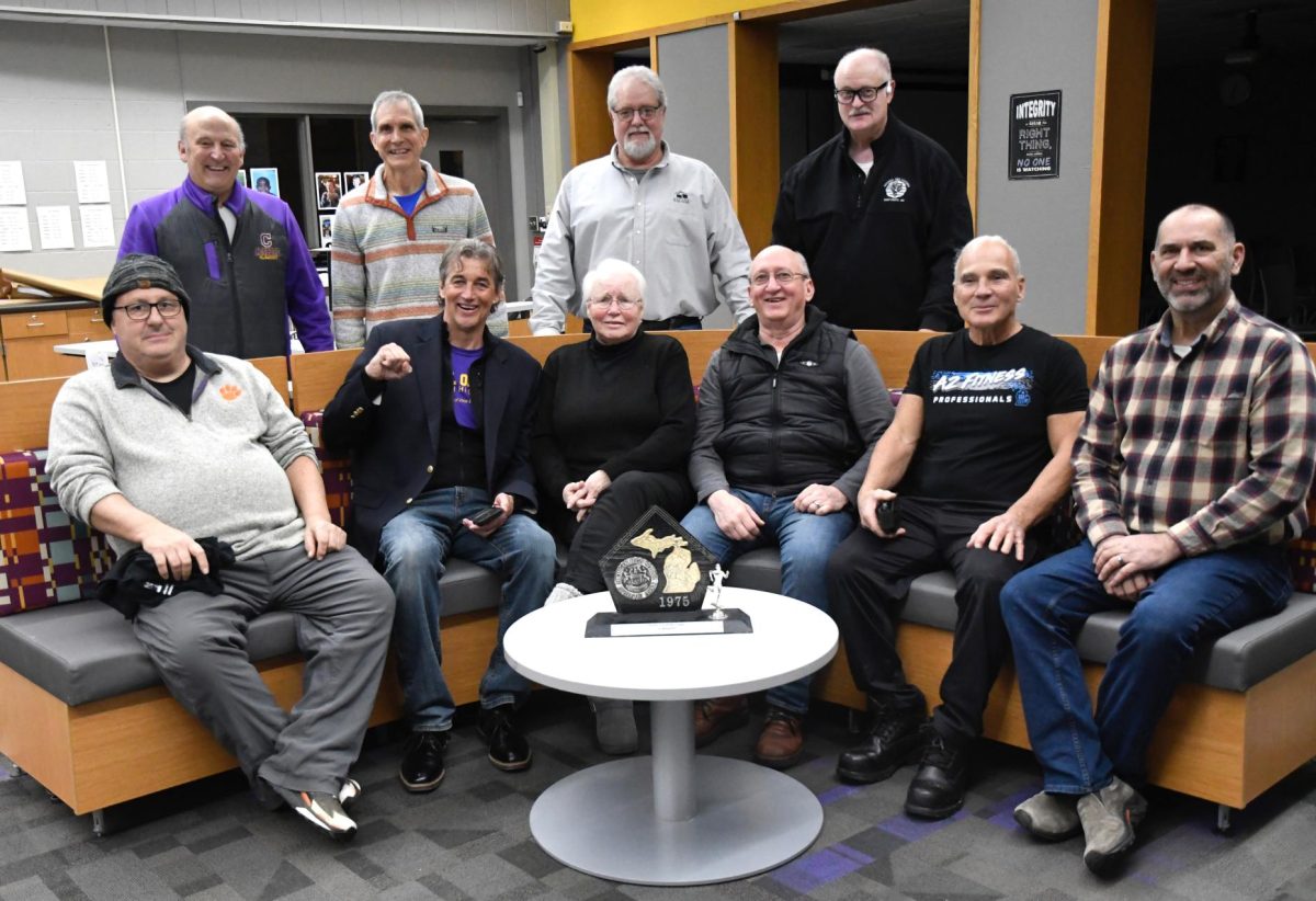 Members of the 1975 Championship winning Cross Country team.