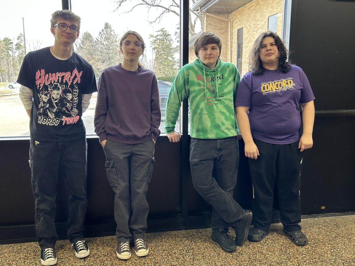 Left to right: Maddox Hutchinson, Brayden Grindall, Alex Searles, and Vincent Simpson. (Not in photo Lizzie Winklepleck and Ava Foster)