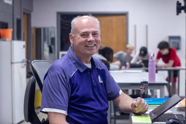 Mr. Couling enjoying his last few days 